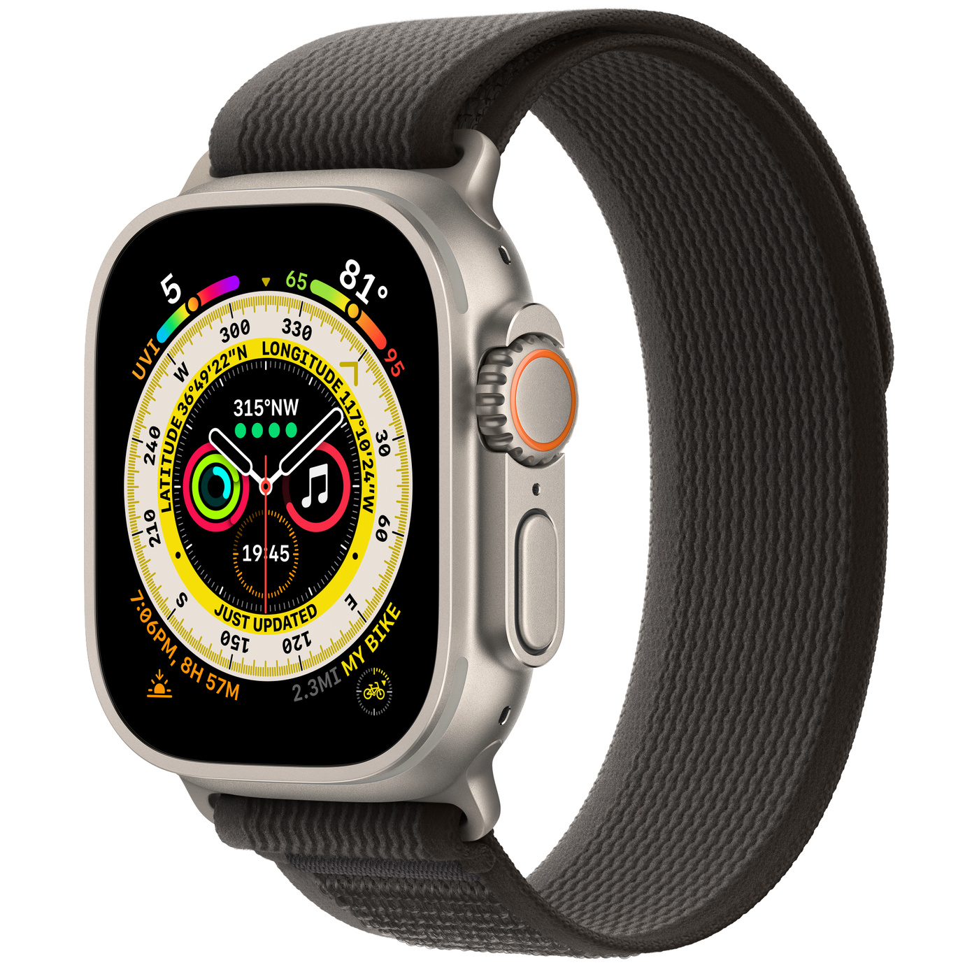 MQEP3ref_VW_34FR+watch-49-titanium-ultra_VW_34FR_WF_CO+watch-face-49-trail-ultra_VW_34FR_WF_CO
